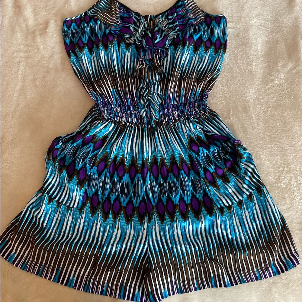 Fashion to Figure Multicolor Ruffle Romper - Size 3X - Picture 9 of 12
